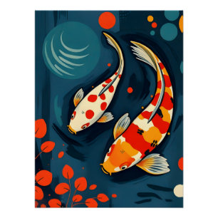 Colourful Expressionist Animal Art Poster 