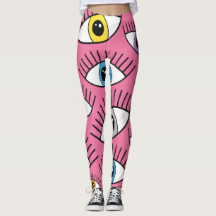 Colourful eyes: magic mystical background leggings
