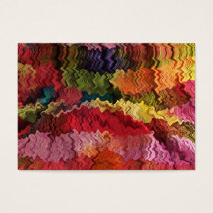 Colourful Fabric Abstract ATC