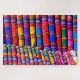 Colourful Fabric from Guatemala Jigsaw Puzzle