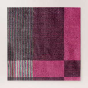Colourful Fabric Surface: Top View. Jigsaw Puzzle
