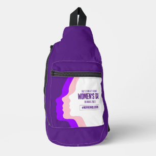 Colourful Faces International Women's Day March 8 Sling Bag
