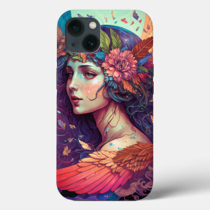 Colourful Fairy Angel Wings Fantasy Art iPhone 13 Case