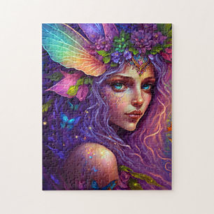 Colourful Fairy Fantasy Art Jigsaw Puzzle