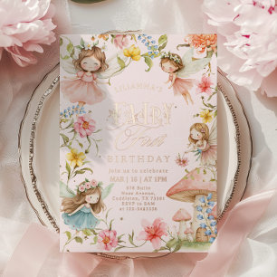 Colourful Fairy First Birthday Enchanted garden