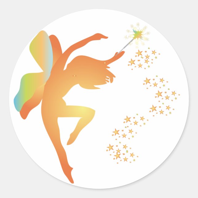 Colourful Fairy Sticker (Front)