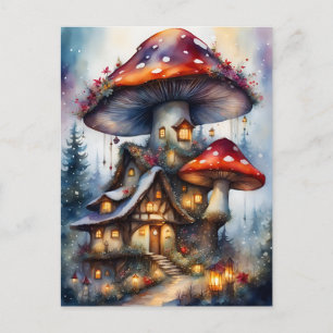 Colourful fairy village, Postcrossing Postcard