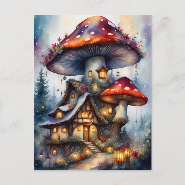 Colourful fairy village, Postcrossing Postcard (Front)