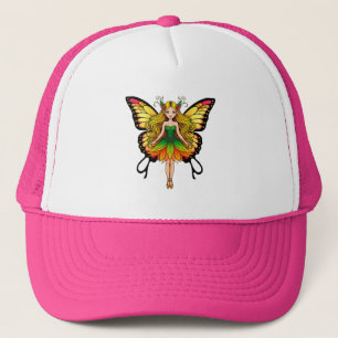 Colourful Fairy With Vibrant Butterfly Wings Trucker Hat