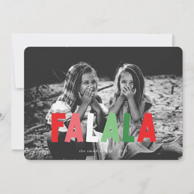 Colourful FALALA Christmas Card (Front)