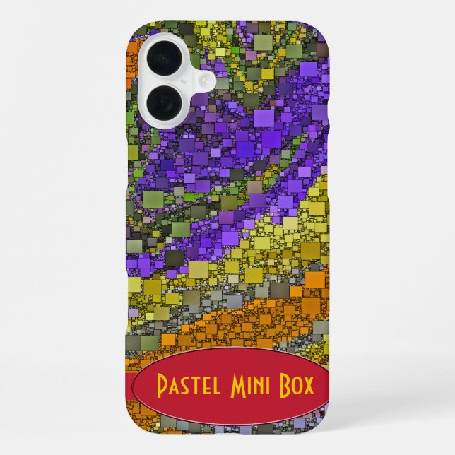 Colourful Fall Bouquet Box Design iPhone Case (Back)