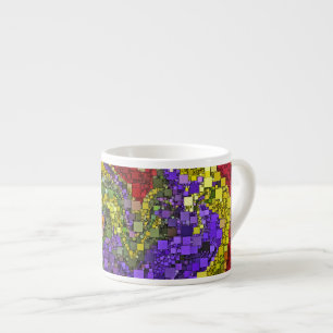 Colourful Fall Bouquet Mini Boxes Background Espresso Cup