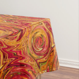 Colourful Fall Foliage Abstract Tablecloth