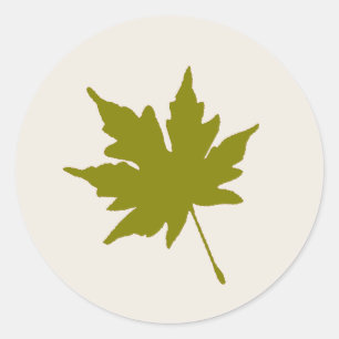 Colourful Fall Leaf Sticker