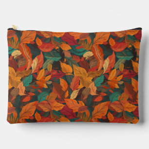 Colourful Fall Leaves Accessory Pouch