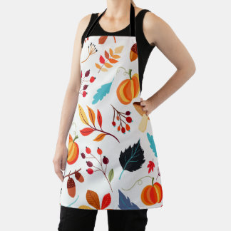 Colourful Fall Leaves Apron