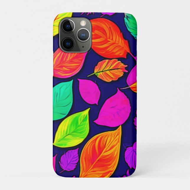 Colourful fall leaves Artwork Case-Mate iPhone Case (Back)