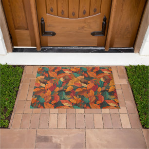 Colourful Fall Leaves Doormat