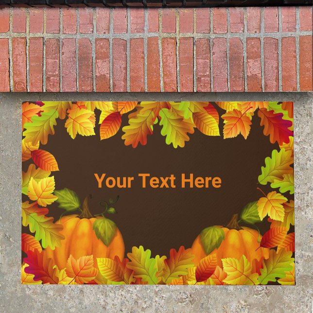 Colourful Fall Leaves Doormat (Creator Uploaded)