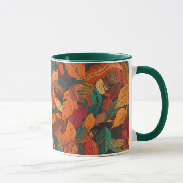 Colourful Fall Leaves  Mug (Right)