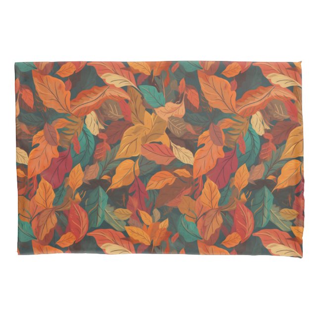 Colourful Fall Leaves  Pillowcase (Front)