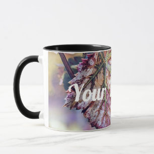 Colourful Fall leaves with fall colours watercolor Mug