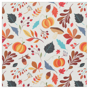 Colourful Fall Pattern Fabric