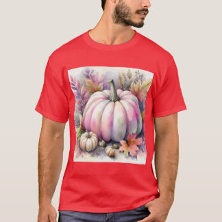 Colourful Fall pumpkins watercolor pastel colours T-Shirt