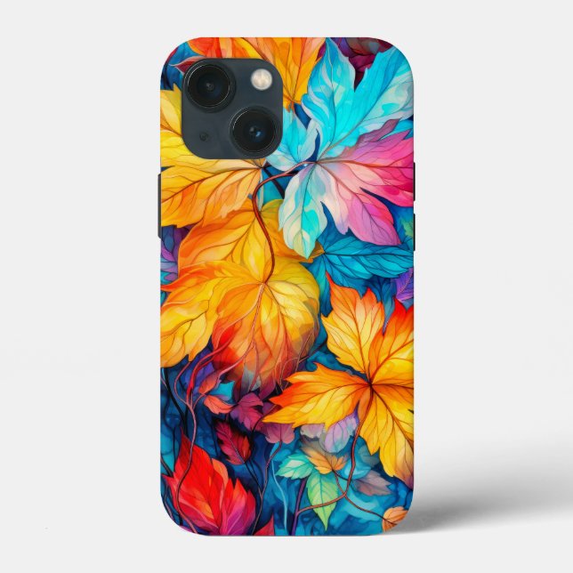 Colourful Fallen Autumn Leaves Case-Mate iPhone Case (Back)