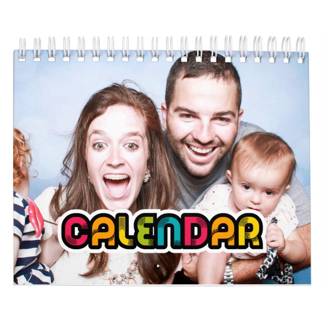 Colourful family photo calendar 2026 (Cover)