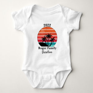 Colourful Family Reunion Vacation T-Shirt Baby Bodysuit