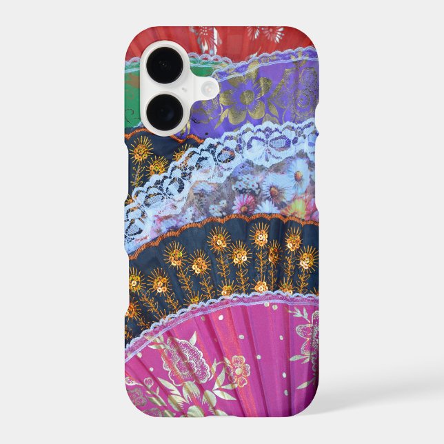 Colourful fan pattern iphone case (Back)