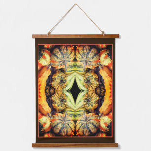 Colourful Fancy Gourds Close Up Abstract Hanging Tapestry