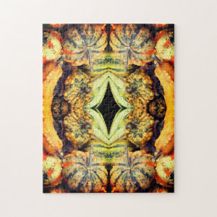 Colourful Fancy Gourds Close Up Abstract Jigsaw Puzzle