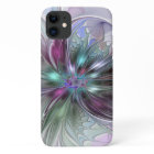 Colourful Fantasy Abstract Modern Fractal Flower