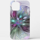 Colourful Fantasy Abstract Modern Fractal Flower