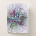 Colourful Fantasy Abstract Modern Fractal Flower