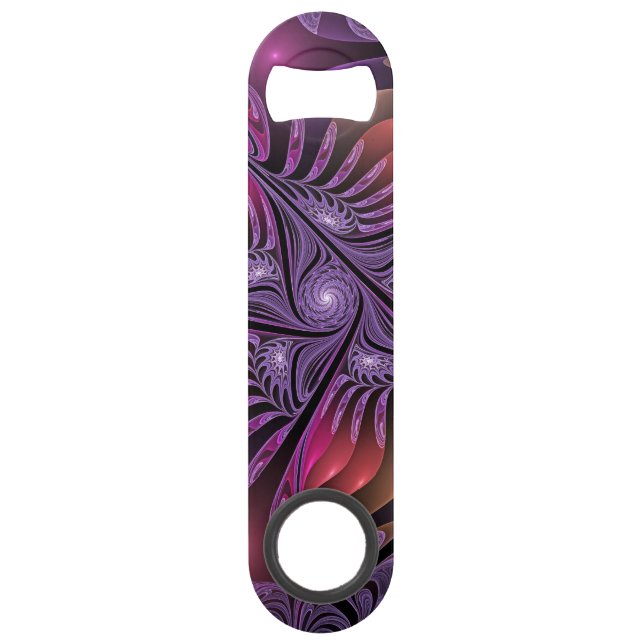 Colourful Fantasy Abstract Trippy Purple Fractal (Front)