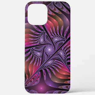 Colourful Fantasy Abstract Trippy Purple Fractal iPhone 12 Pro Max Case