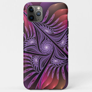 Colourful Fantasy Abstract Trippy Purple Fractal iPhone 11 Pro Max Case
