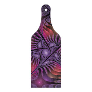 Colourful Fantasy Abstract Trippy Purple Fractal Cutting Board