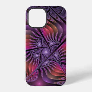 Colourful Fantasy Abstract Trippy Purple Fractal iPhone 12 Pro Case