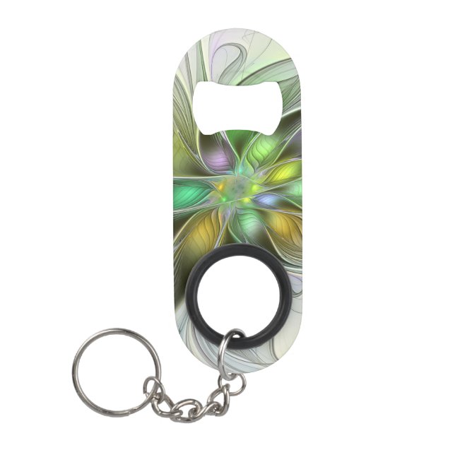 Colourful Fantasy Flower Modern Abstract Fractal (Front)