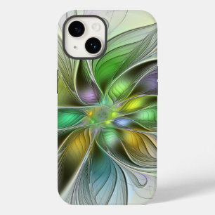 Colourful Fantasy Flower Modern Abstract Fractal Case-Mate iPhone 14 Case