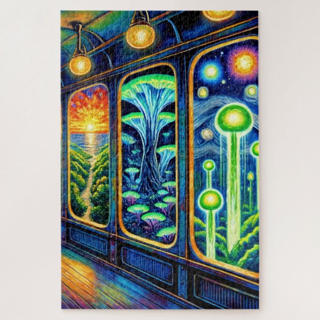 Colourful Fantasy Land Jigsaw Puzzle (Vertical)