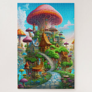 Colourful Fantasy Magic Surreal Land Jigsaw Puzzle