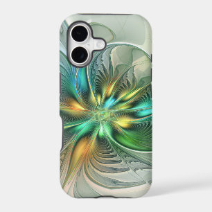 Colourful Fantasy Modern Abstract Flower Fractal