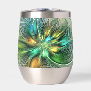 Colourful Fantasy Modern Abstract Flower Fractal