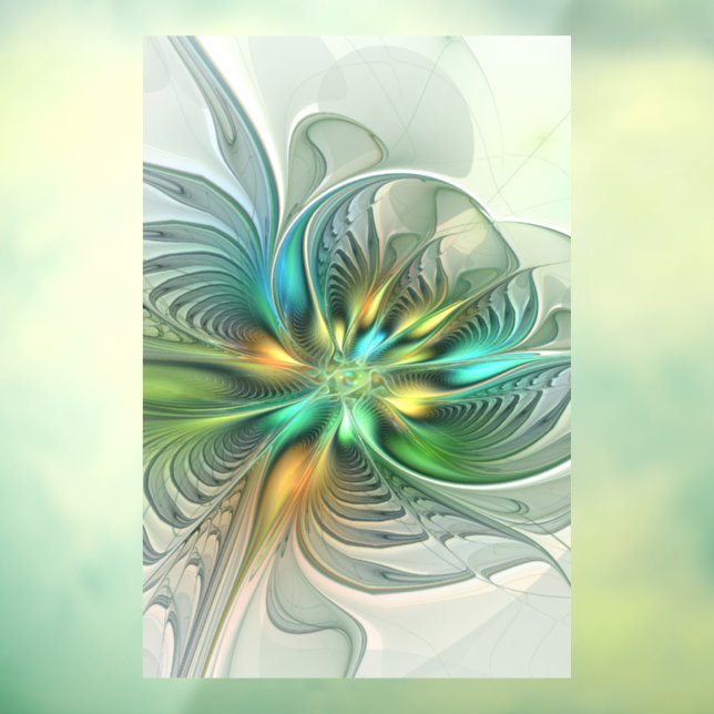 Colourful Fantasy Modern Abstract Flower Fractal (Sheet 3)