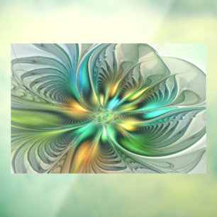 Colourful Fantasy Modern Abstract Flower Fractal
